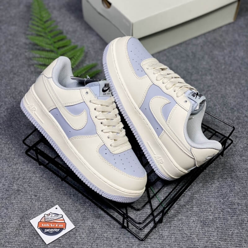 giay-nike-air-force-1-trang-xanh-kem Giày Nike Air Force 1 Trắng Xanh Kem
